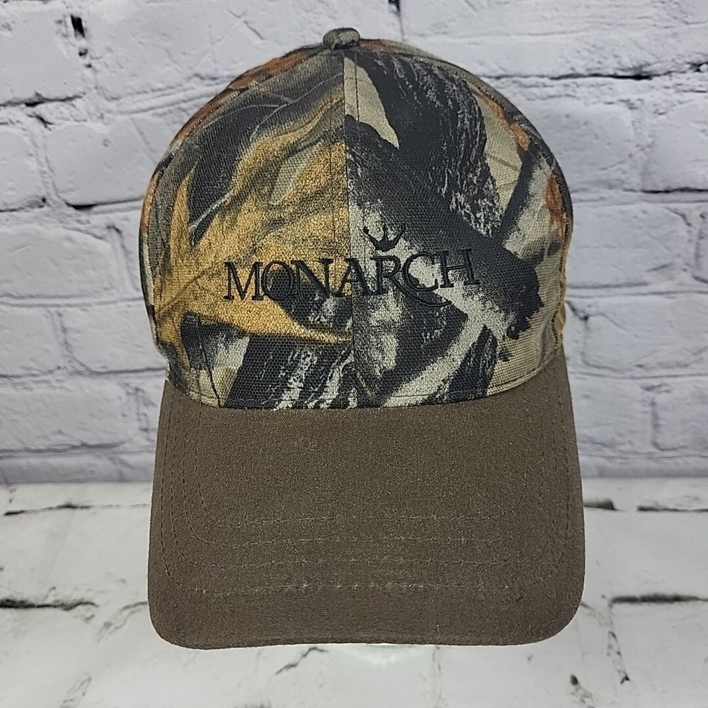 RealTree Camo Hat Mens Monach OSFA Snapback Canvas Outdoor Hunting Ball Cap